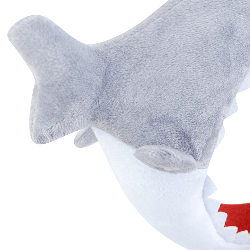 Повязка на голову "Акула", серый