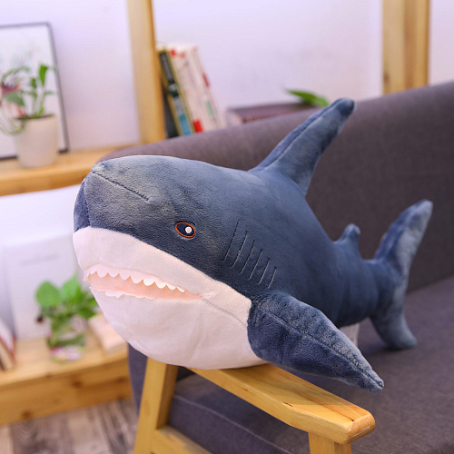 Игрушка-подушка "Синяя акула" 80см