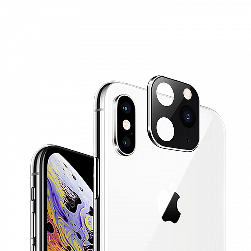 Наклейка-муляж на камеру iPhone (серебро)
