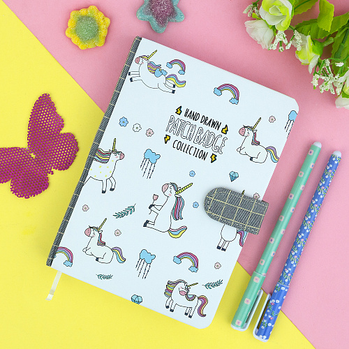 Блокнот на застежке "Magic unicorn" (белый)