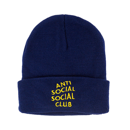 Шапка "Anti social" (синяя)