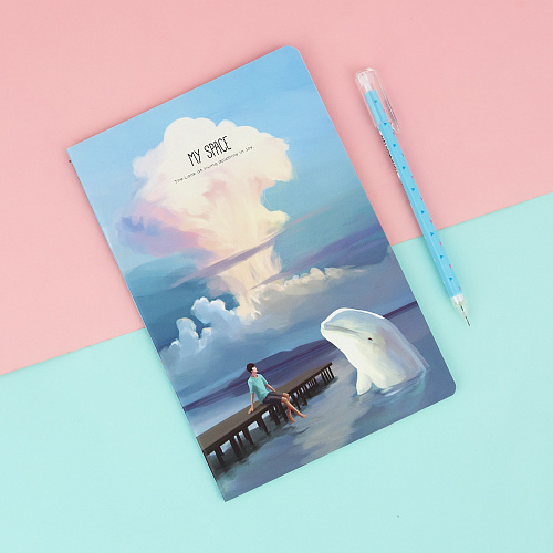 Тетрадь "My space" (мальчик на мосту)