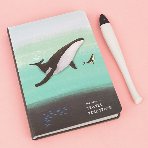 Блокнот "Whale" (бирюзовый)
