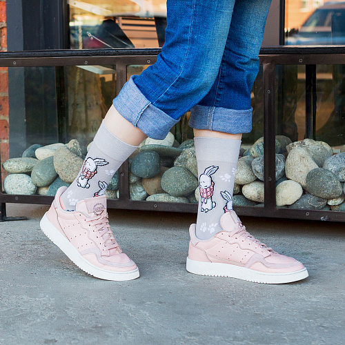 Носки "Зайчики", разм.35-39