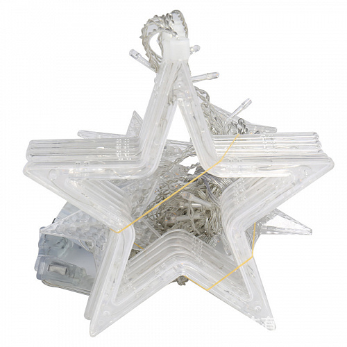 Гирлянда "Звездопад" 2,5м, (6 больших и 6 маленьких) 220V 