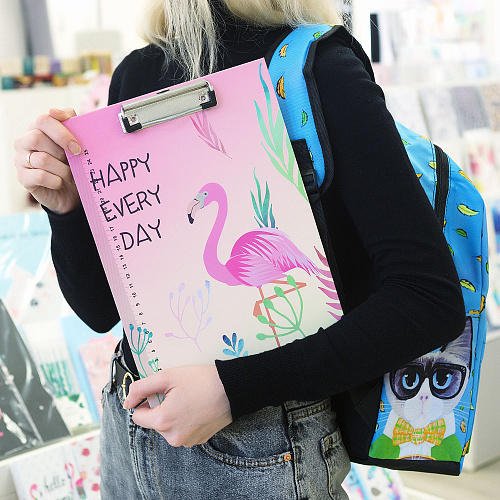 Папка-планшет "Фламинго" (розовый)