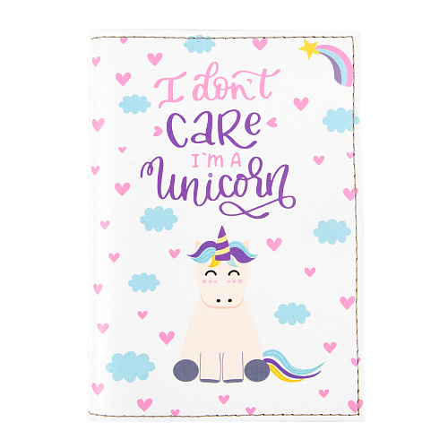 Обложка для паспорта "Unicorn" (кожа)