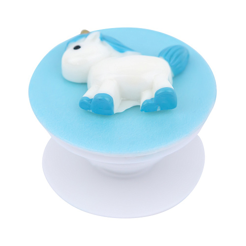 Держатель для телефона/попсокет "Единорожка" (синий)