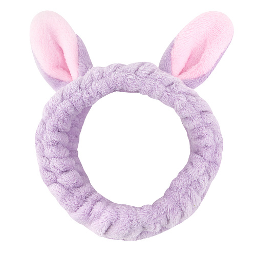Повязка на голову "Ушки зайки" (лаванда)