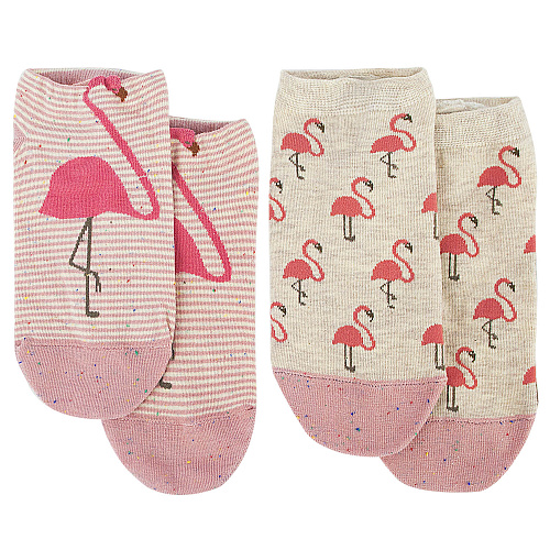 Носки короткие "Фламинго" (2 пары, розовые)
