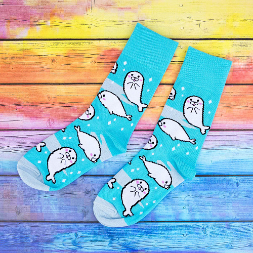 Носки "Тюлени", разм.35-39