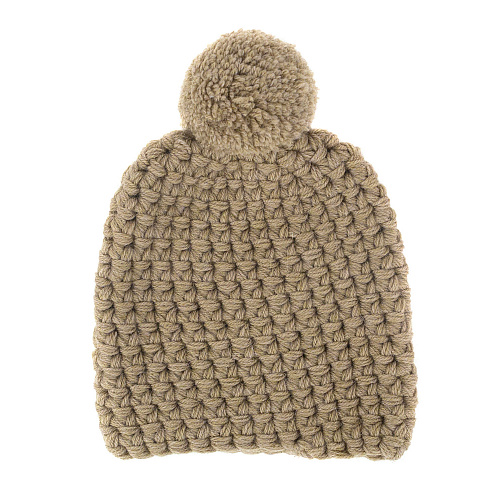 Шарф-снуд с шапкой бежевые