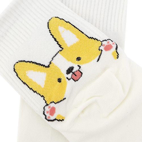 Носки "Песики" (белые)