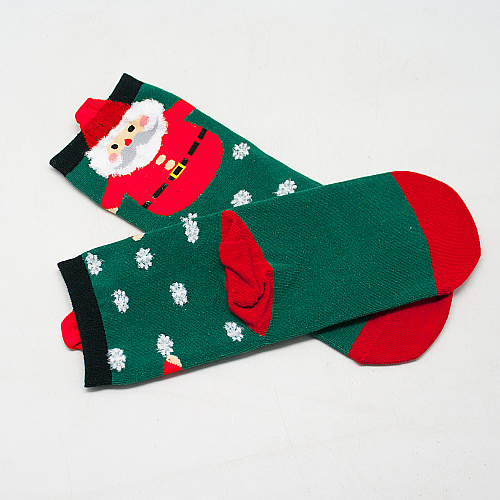 Носки "Новогодние" (зеленые)