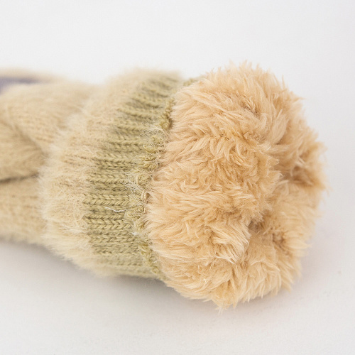 Варежки "Лапка" (бежевые)