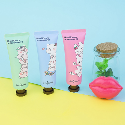 Крем для рук фруктовый "Веселые зверята" мятный