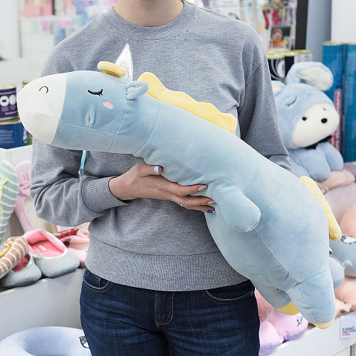 Игрушка-подушка "Long unicorn" (мятный) 70см