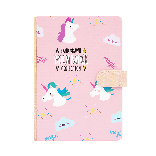 Блокнот на застежке "Magic unicorn" (розовый)