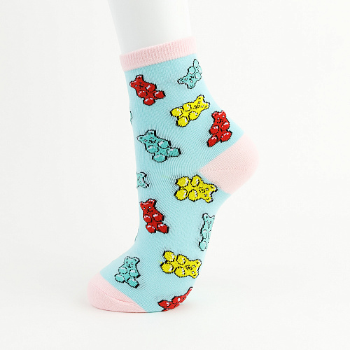 Носки "Мишки на мятном", разм.35-39