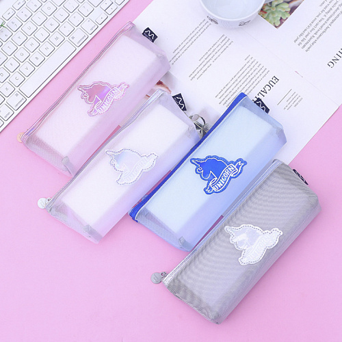 Пенал "Transparent unicorn" (синий)