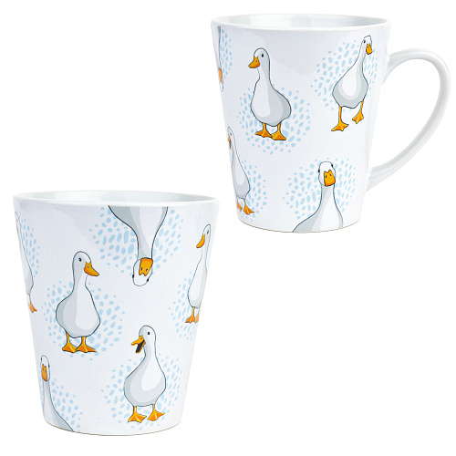 Кружка латте малая "Гуси"