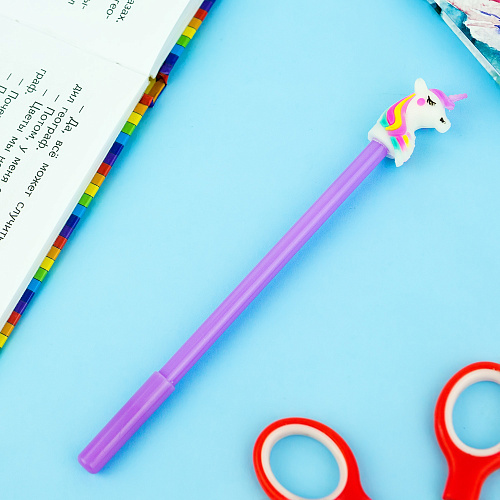 Ручка "Единорог радужный" сиреневый