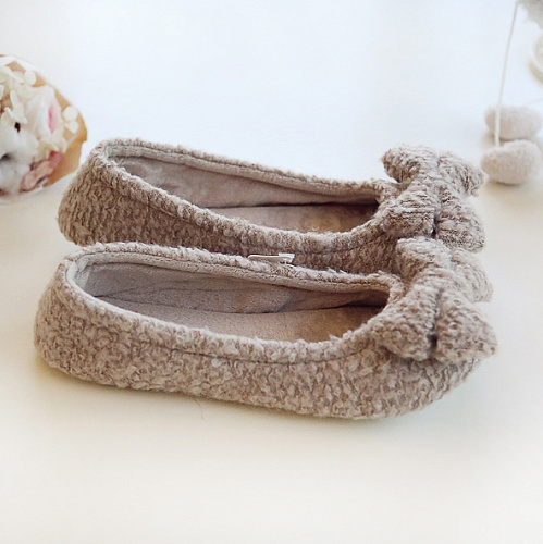 Тапочки-балетки "Плюшевые"