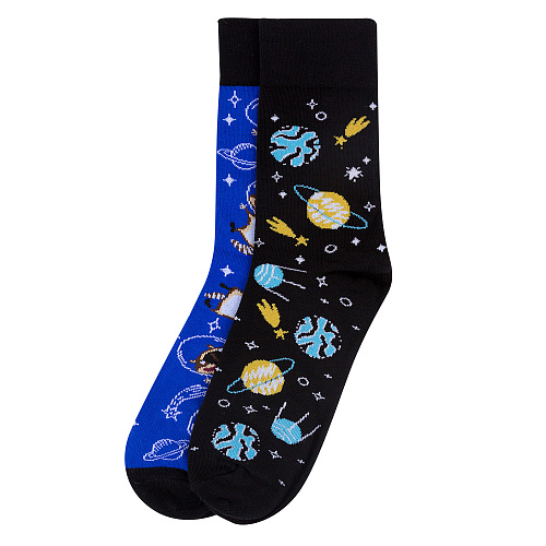 Носки "Еноты в космосе", разм.40-45