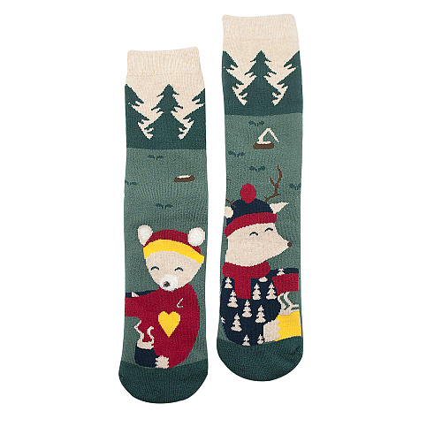 Носки "Олень и мишка"