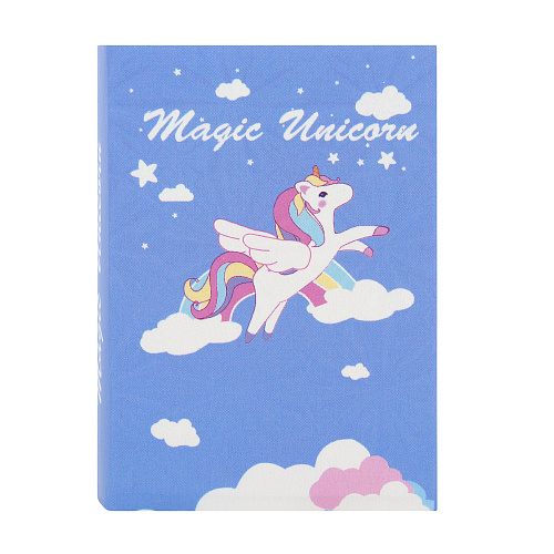 Набор стикеров "Flying unicorn" (синий)
