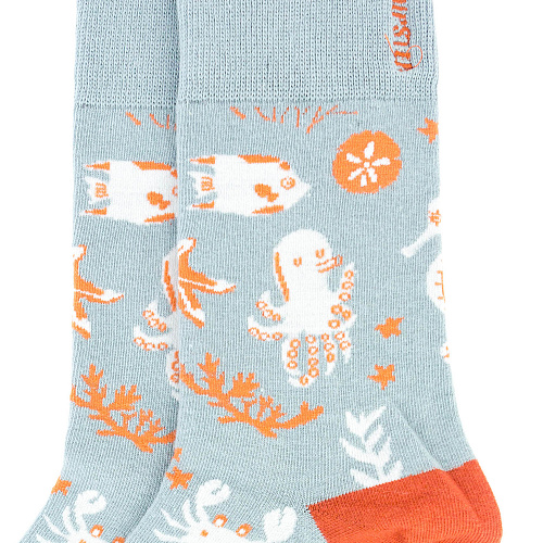 Носки "Морские жители" (голубые)