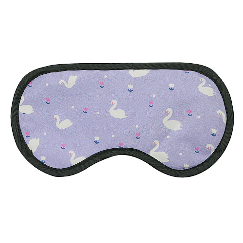 Маска для сна с мелким принтом "Лебедь"