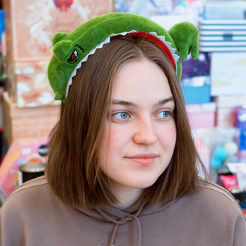 Повязка на голову "Кроко", зеленый