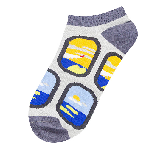 Носки короткие "Самолеты"