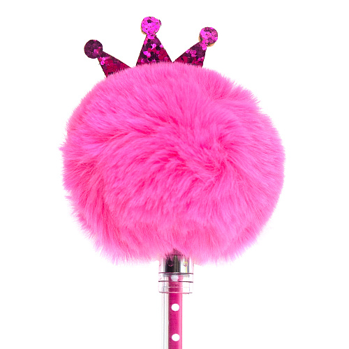 Ручка "Pom Pom" (маджента с короной)