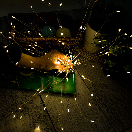 Гирлянда "Одуванчик" (теплый белый), LED, батарейки