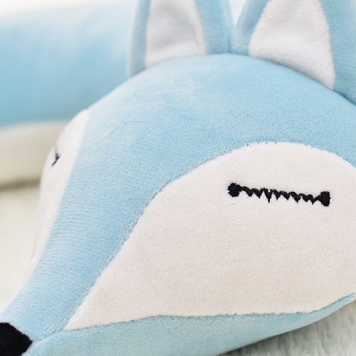 Подушка для путешествий "Лиса" (голубая)