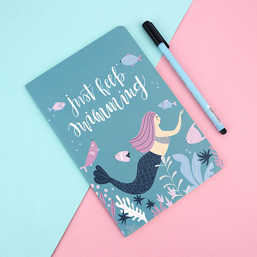 Тетрадь "Mermaids" (зеленая)