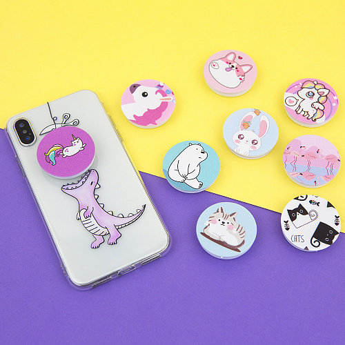 Держатель для телефона/попсокет "Emoji unicorn"