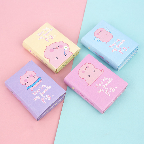 Набор стикеров "Cutie pig small" (розовый)