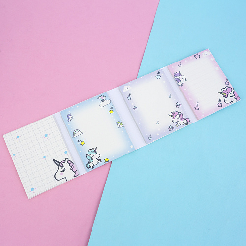 Набор стикеров "Единорожка" (лиловый)