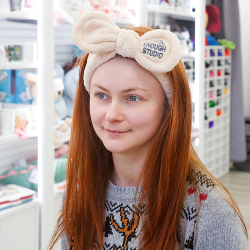 Повязка на голову "Cool", бежевый