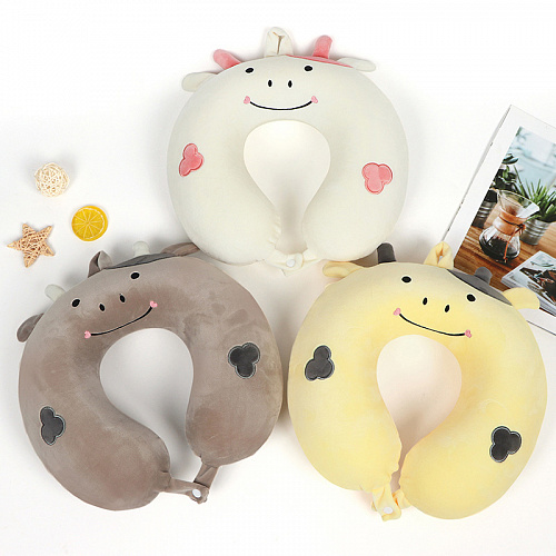 Подушка для путешествий "Бычок" (белый)