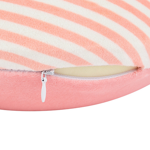 Подушка для путешествий "Полосочки", Memory Foam  (розовая пудра)
