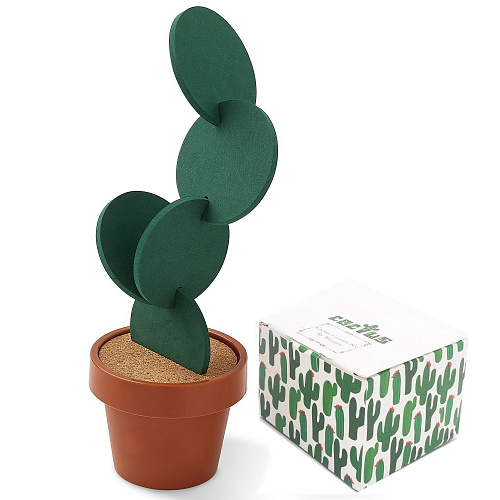 Набор подставок под кружки "Кактус"