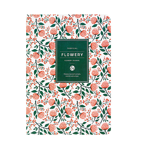 Блокнот "Flowery rasberry" (белый)