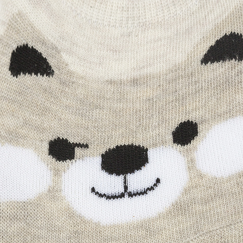 Носки короткие "Cute faces" (собака беж)