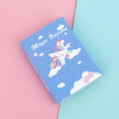 Набор стикеров "Flying unicorn" (синий)