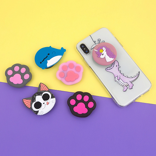 Держатель для телефона/попсокет "Paw pink"
