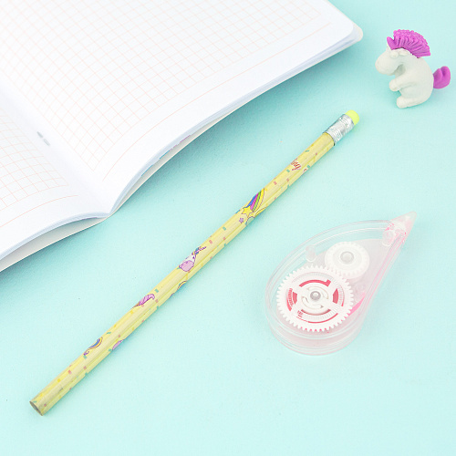 Карандаш "Единорожки" (желтый)